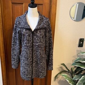 Tonia Debellis Women's Black and Gray Jacket Size L